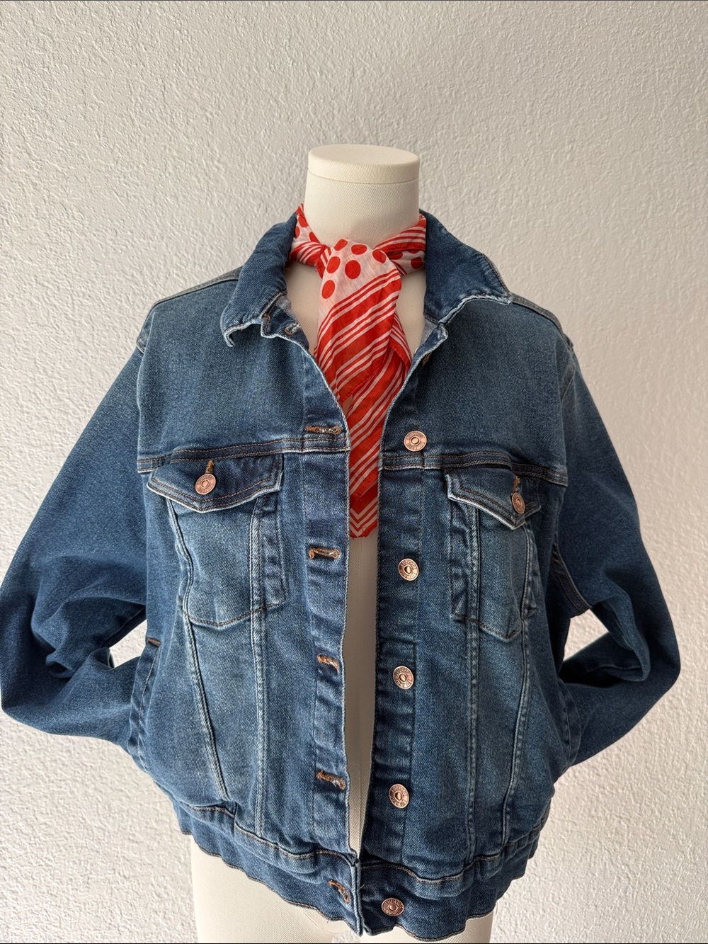 LuLaRoe Kids Medium Blue Denim Jacket